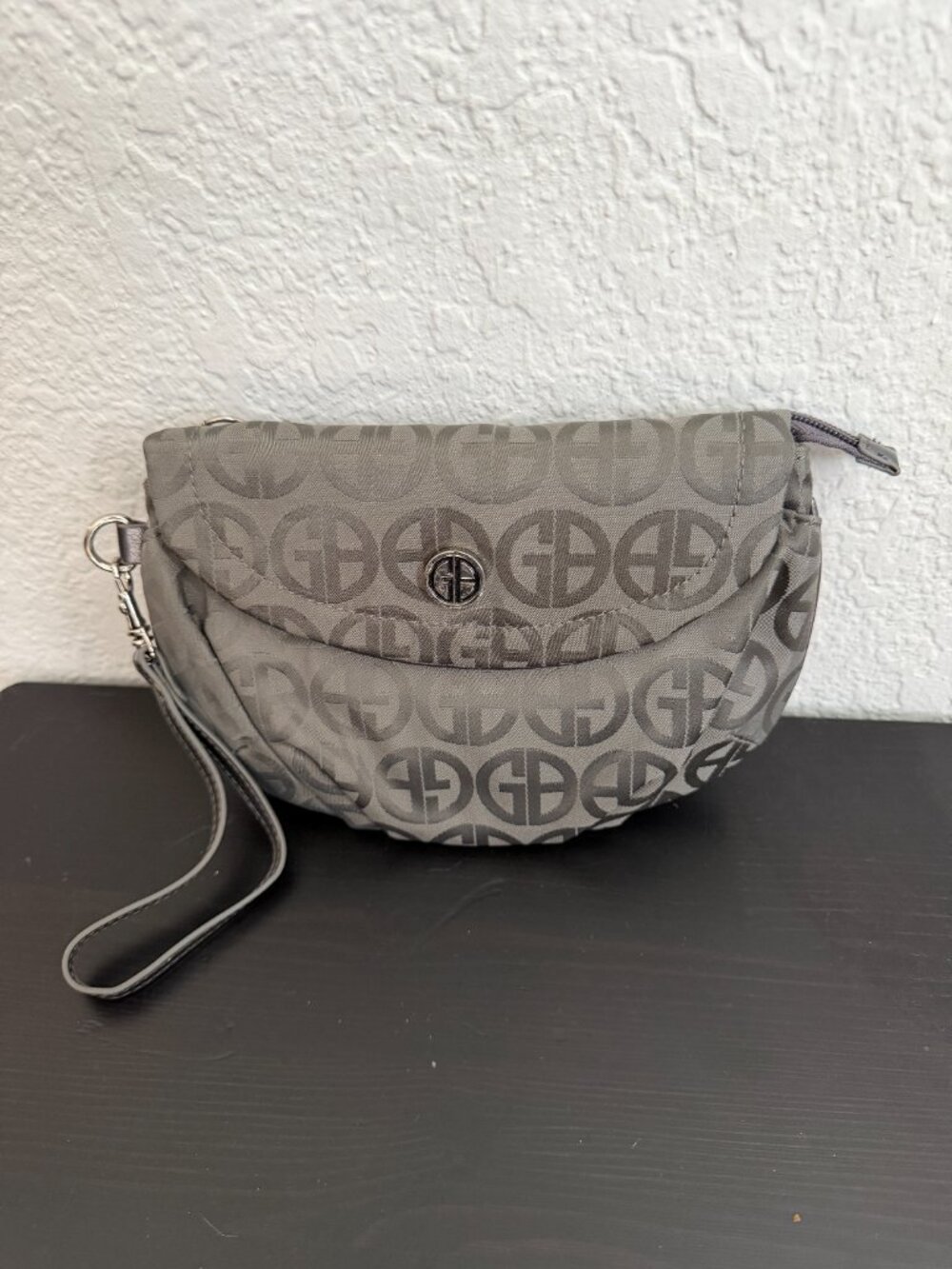 Giani Bernini Monogram Logo Wristlet Clutch